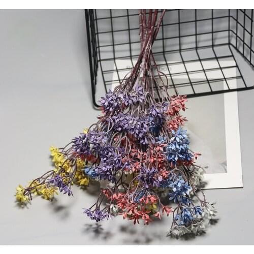 Home Vase Decoration Artificial Plant Atomization Distressed Long 5 Claws Five-eared Flower Indoor Restaurant Partition Flower