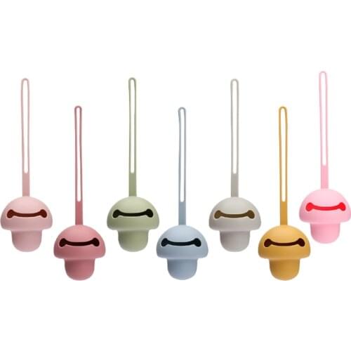 Baby Smiley Face Pacifier Holder BPA Free Easy To Clean Infant Portable Soother Container Box Food Grade Silicone Storage Box