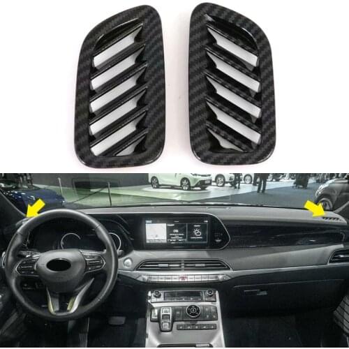 For Hyundai Palisade 2019 2020 Interior Front Upper Air Conditioner Vent outlet Cover Decoration Trims Car-Styling Accessories