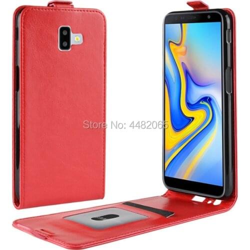 For Samsung J6 Plus Case Cover Luxury Shield Vertical Flip Wallet Phone Bag Case For Samsung Galaxy J6 Plus J6+SM-J610F J610