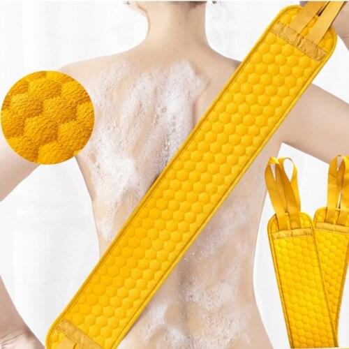 Double-sided Brushes Bath Towels Rubbing Back Mud Peeling Body Massage Shower Extended Scrubber Skin Clean Brushes Bathroom