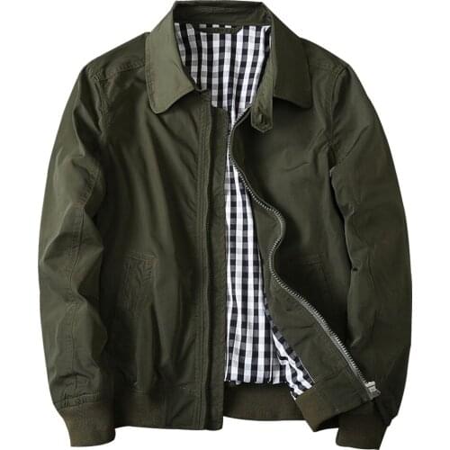 Spring Autumn Casual Mens Jacket and Coat Street Fashion Slim Fit Grid Coat Men Brand Clothing Army Jackets Overcoat For Man 4XL