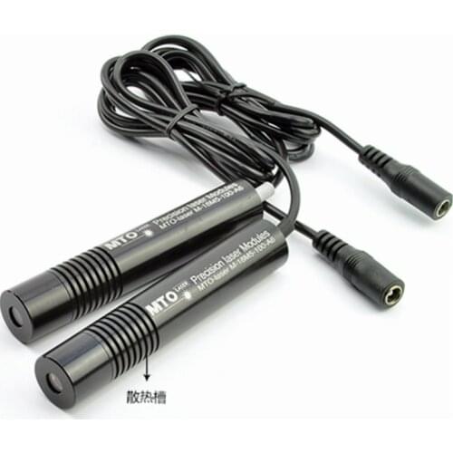 2pcs 660nm 200mW High Brightness Stone Cutting Line Laser Cutting Fixed Focus Red Light Laser Positioning Light with Adapter