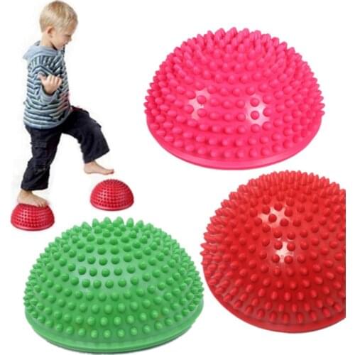 Massage Ball Yoga Half Sphere PVC Exercises Trainer Balancing Ball Home Gym Pilates Sport Fitness Tools