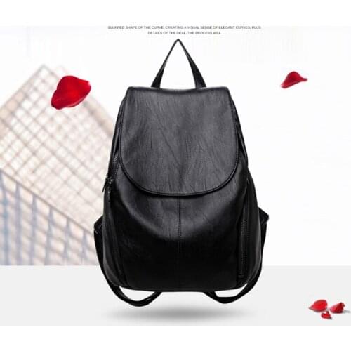 Women fashion backpack travel backpack mochilas school PU leather business bag large laptop shopping travel bag