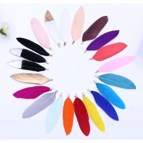 Natural Goose Feathers Natural White Pink Feather Plumes For Carnival Halloween Christmas DIY Craft Wedding Home Decoration