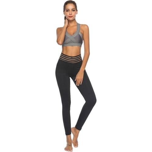 New Women Leggings Fashion Black Sexy Leggings pocket Hip Fold Yo-ga Sports Leggings Ladies Leisure Leggins