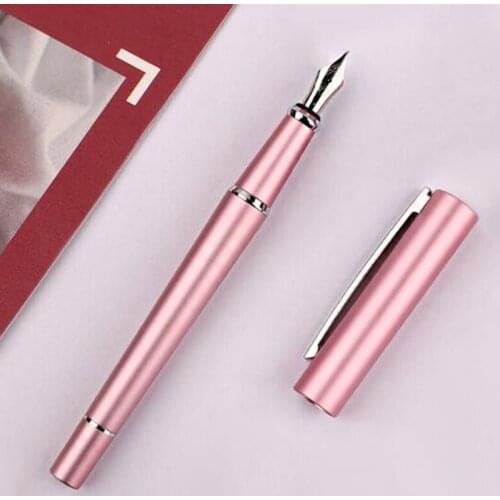 New Picasso 962 Rose Pink Pimio Van Der Rohe Metal Fountain Pen Iridium M Nib Writing Gift Pen For Business Office Home