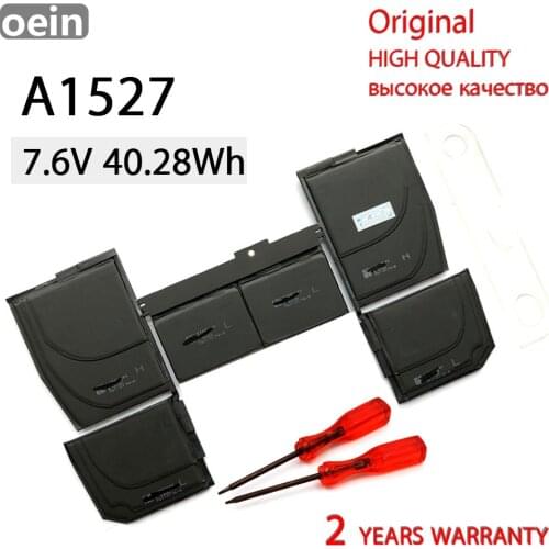 Oein Genuine A1527 A1705 battery for Apple macbook pro 12" A1534 (2015-2016 year) MF855 MJY32CH/A MK4M2 EMC2746 NEW BATTERIA