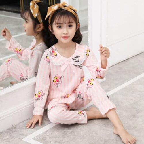 Autumn Winter Baby Girls Clothes Cartoon Childrens Pajamas Set Boy Pyjamas Kids Homewear Nightwear Kids Girl Boy Sleepwear