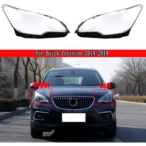 Car Front Headlight Cover Light Caps For Buick Envision 2014 2015-2019 Headlamp Cover Replacement Lens Auto Shell
