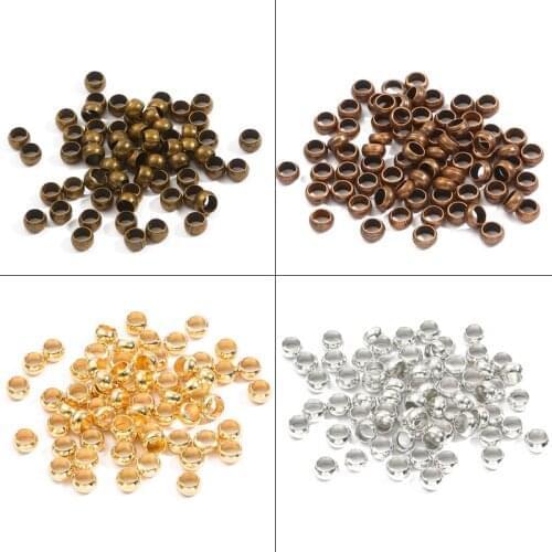 Wholesale 100-500 pcs/bag 7 Colors Positioning Buckle Jewelry Making Metal Parts DIY Bracelet Necklace Accessories