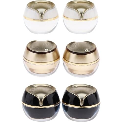 10g Empty Container Jar Pot for Cream Butter Makeup Sample w/ Inner Lid 2pcs