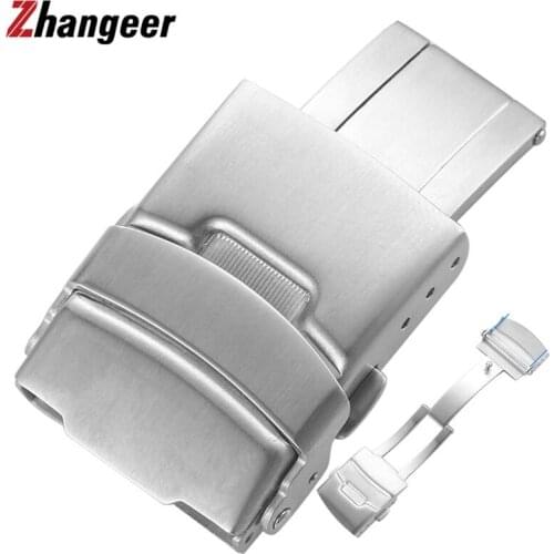 Stainless Steel Watch Band Buckle Diving Style 16mm 18mm 20mm 22mm 24mm 26mm Folding Buckle for Seiko for Citizen Watch Buckle