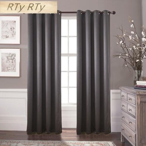 Modern Fashion High-grade Blackout Solid Color Home Hotel Curtain For Living Room Bedroom Shading Noise Reduction Panel