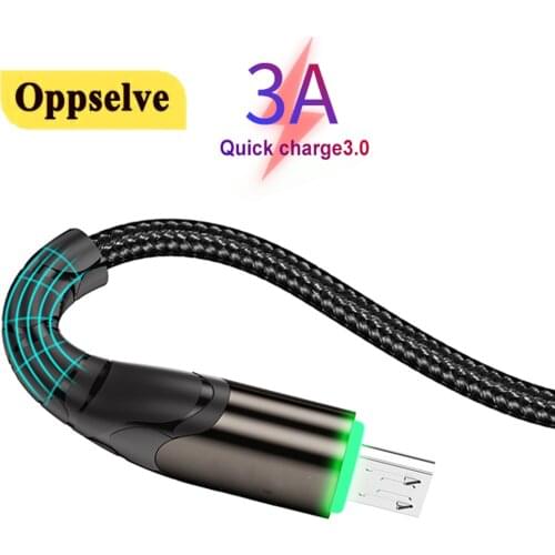 LED Micro USB Cable Fast Charging Cable Charger Data Charge Micro Charger Data Cord For Huawei P40 Mate 30 Pro Xiaomi Redmi Mi