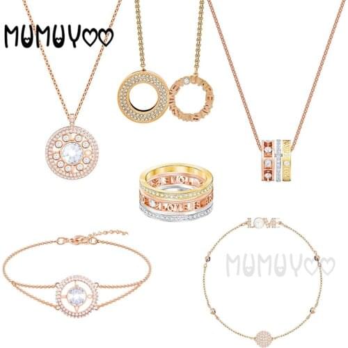 SWA1:1 Fashion Jewelry High-quality Love Circulation Romantic LOVE English Letter Bracelet Hollow Disc Bracelet Female