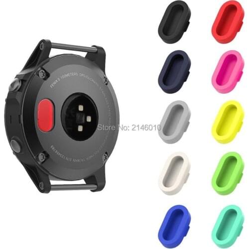[10 PACK] Soft Silicone Charger Port Protector Anti Dust Plugs Caps for Garmin Fenix 5 / 5S / 5X / Forerunner 935 Smart Watch, M