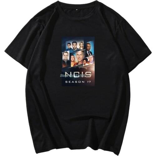 NCIS Vintage t-shirt men Tops Tees Short Sleeved Round Collar Funny casual Tshirt men clothing