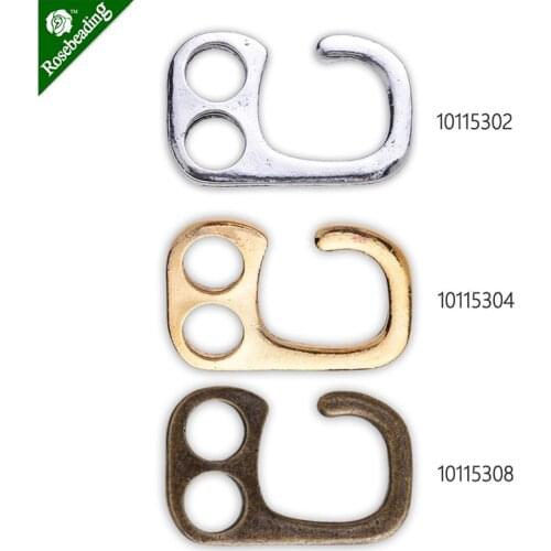 20pcs 26x17mm zinc alloy E Hook Clasp,Metal clasp,Leather Bracelet Findings