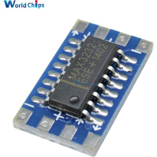 1Pcs Serial Port Mini RS232 to TTL Converter Adaptor Module Board MAX3232 115200bps