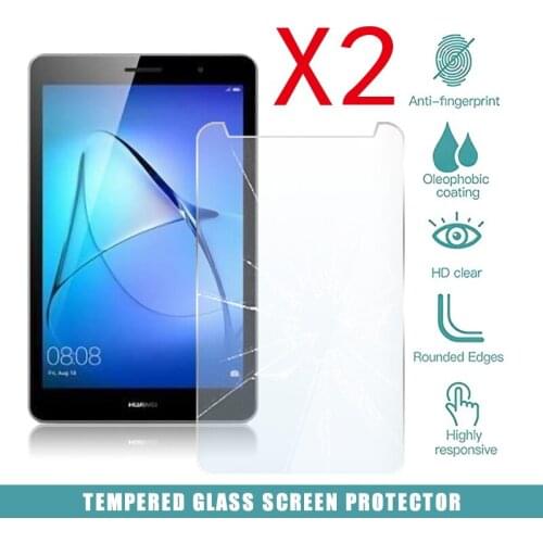2Pcs Tablet Tempered Glass Screen Protector Cover for Huawei Honor Tab 5 8.0 Tablet Full coverage Explosion-Proof Screen