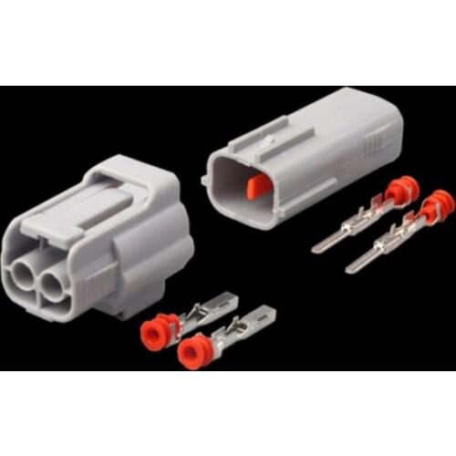 500 sets 2 Pin 6195-0006 6189-0176 way gray male female Fog lamp plug waterproof auto connector with pins DJ7024-2.2-11/21