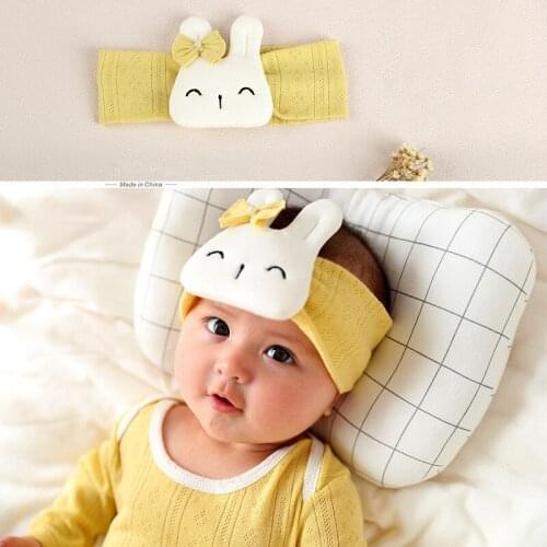 2018 Popular Headband Bebe Girl Winter rabbit Newborn Head wrap Warmer Cartoon Hairband Hair Band Hair Bow Accessories 3 colors