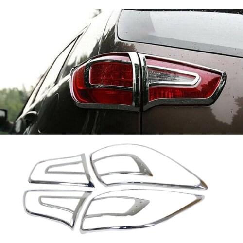 4Pcs ABS Car Rear Tail Light Lamp Cover Trim for Kia Sportage 2011