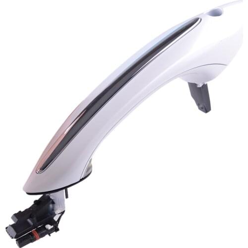 Car Front Left White Exterior Door Handle Moulding Plastic 51217231931 Fit for BMW F07 F10 F06 F11 F12 F01 F02