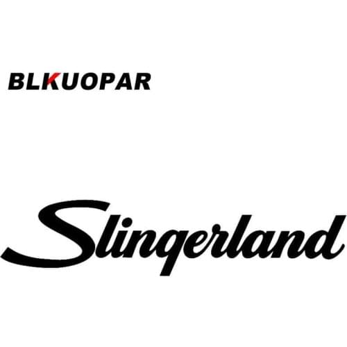 BLKUOPAR for Slingerland Logo Car Stickers Creative Decals JDM Accessories Air Conditioner Skateboard Waterproof DIY Goods
