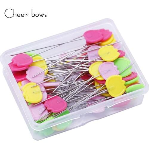 CheerBows 50/100 Pcs Patchwork Pins Positioning Needle Sewing Marker Needle Dressmaking Pins DIY Handmade Make Garment Accessory