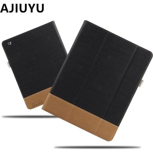 AJIUYU Case For Apple iPad 4 iPad3 iPad2 Protective Smart cover Protector Leather PU Tablet For iPad4 iPad 3 2 PU Cases 9.7 inch
