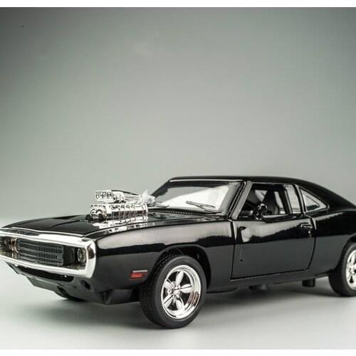 DUNXDECO 1:32 Alloy Craft Simulation Miniature Film Car Charger Scale Metal Car Model Diecast Desktop Decoration Men Kids Gift
