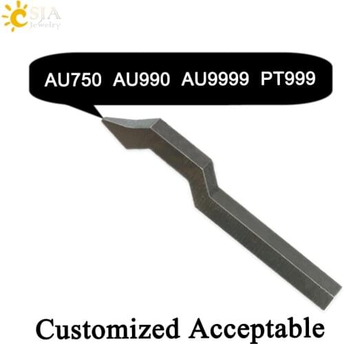CSJA AU750 AU990 AU9999 PT999 Jewelry Making Tool Retail for Ring Bracelets Marking Metal Stamping Punch Mold E261