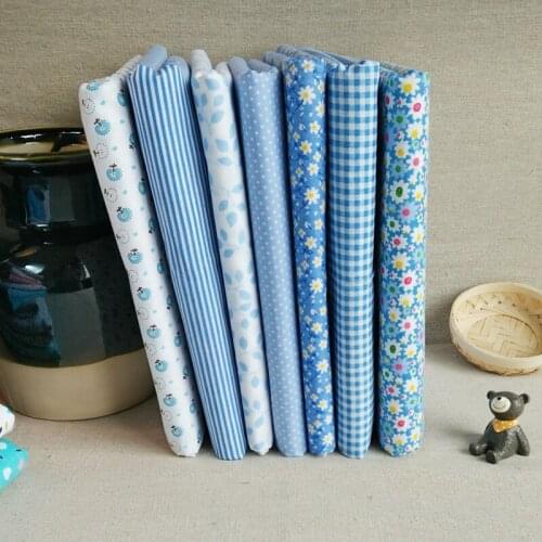 Combination DIY Handmade 7 Patchwork Cloth Group Plain Weave Cotton Cotton Small Floral Cotton