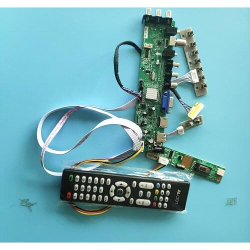 Kit For LP171WX2-TLB2 1440X900 1 CCFL LCD TV VGA USB AV remote Digital HDMI 30pin DVB-C DVB-T Panel Controller board 17.1"