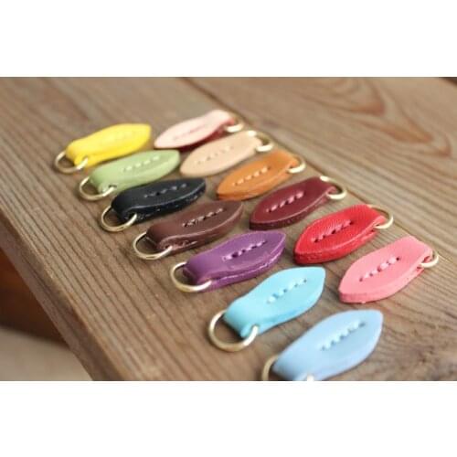 Leather bags clothing accessories, leather zipper pull tab