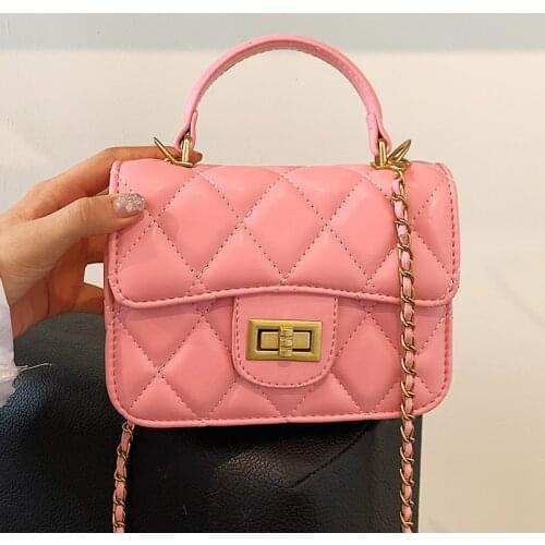 Lozenge Small Womens Bag Classic Lattice Crossbody Bags Female Quilted Chain Handbags 2021 Chic Designer Tote Shoulder Bags Sac