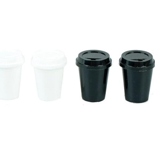 Mini Simulation Room Food Drink Cup For Doll DIY Miniature Dollhouse Coffee Empty Cup World Dolls Accessories Drink Kitchen Toys