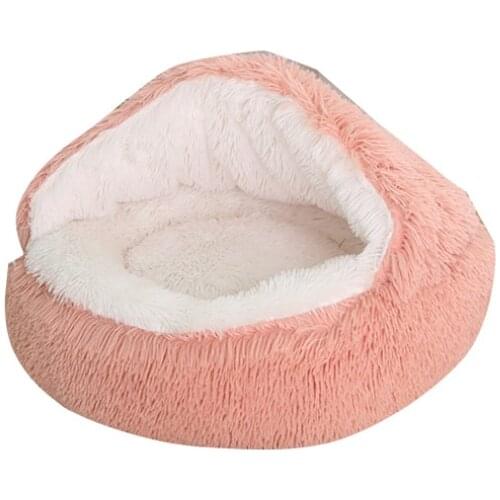 Cat litter four seasons cloak long hair litter semi-enclosed cat house winter warm dog kennel cartoon cat litter pet supplies