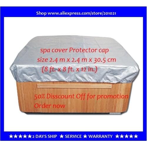 Customize hot tub cover bag and spa cap , size 244 x 244 x 30.5cm ( 8 Ft x 5 ft x 12 Inch )any shape and size is avaliable