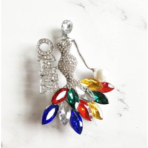 2021 New Handmade Greek Letter Star Order Eastern Sorority Greek Masonic Easter Star OES Brooch Customize Jewelry