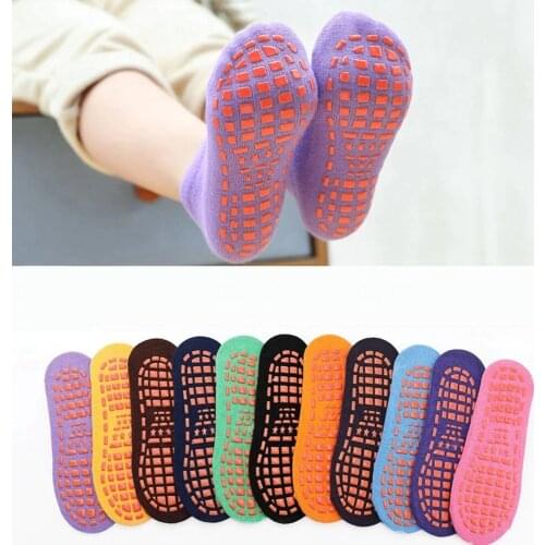 Autumn Winter Spring Summer Breathable Non-slip Floor Socks Boy Girl Socks Home Baby Kids Socks Cotton Candy Color Ankle Socks