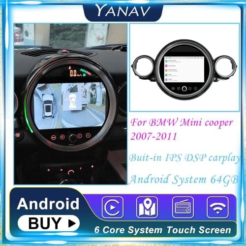 PX6 Car Stereo DSP IPS Head unit For BMW Mini cooper 2007-2011 Car Android Radio Car auto Dvd Gps Navigation Multimedia Player