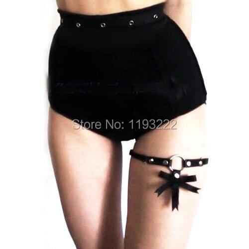 Handmade Punk Rock Gothic Ribbon Bow Rivet Sock Garter Leg Garter Belt Loop Suspenders Wedding accessoriess