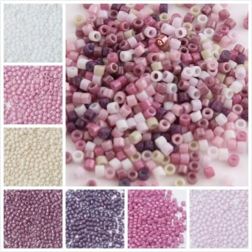 Taidian 11/0 Japanese Delica SeedBeads 5Grams DIY Embroider Art 1.6X1.3MM Multi Color About 1000pieces