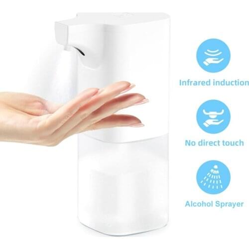 Automatic Alcohol Dispenser Intelligent Sensor Touchless Sprayer Machine 350ml Infrared Induction Soap Dispenser for Bathroom