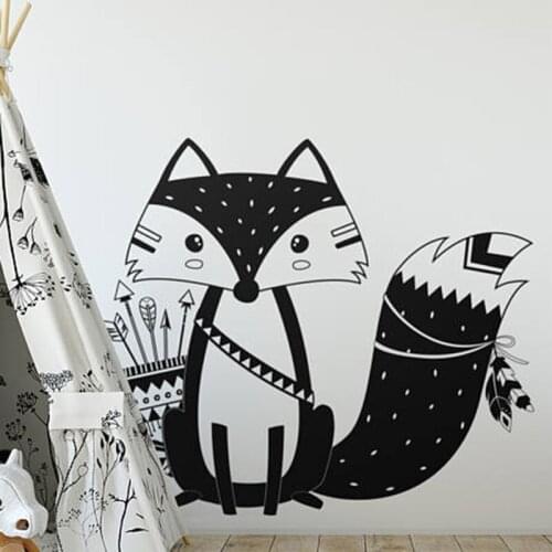 YOYOYU 40 colors Vinyl wall stickers for kids room muraux Tribal Fox Removeable Wall Decal Bedroom Living room Wall Decor ZX175