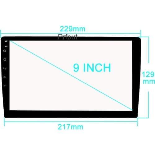 9 inch Glass Screen Protector Film for Indash 2 DIN Car DVD player GPS radio stereo multimedia navigation system